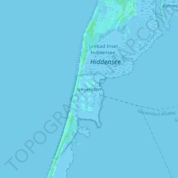 Mapa topográfico Neuendorf, altitud, relieve