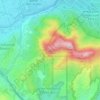 Mapa topográfico Burbank Peak, altitud, relieve