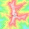 Mapa topográfico Pico Guacamaya, altitud, relieve