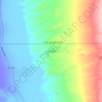 Mapa topográfico Park Village, altitud, relieve