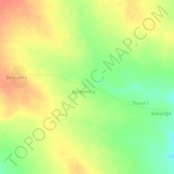 Mapa topográfico Lycée, altitud, relieve