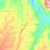 Mapa topográfico 10 de Agosto, altitud, relieve