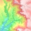 Mapa topográfico Cuentla, altitud, relieve