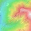 Mapa topográfico Mot Luvre`, altitud, relieve