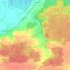Mapa topográfico Illemad, altitud, relieve