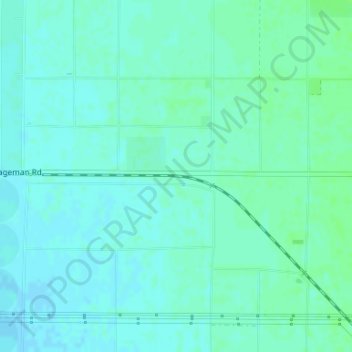 Mapa topográfico Rio Bravo, altitud, relieve