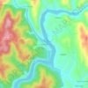 Mapa topográfico Foz de Alge, altitud, relieve