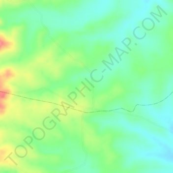 Mapa topográfico SAN JACINTO, altitud, relieve