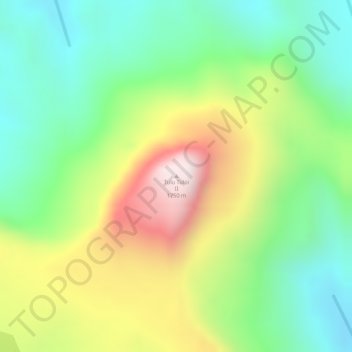 Mapa topográfico Tulu Tuloi II, altitud, relieve