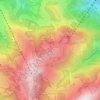 Mapa topográfico Hahnenkamm, altitud, relieve