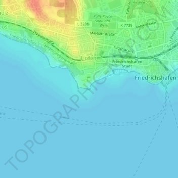 Mapa topográfico Schlosshorn, altitud, relieve
