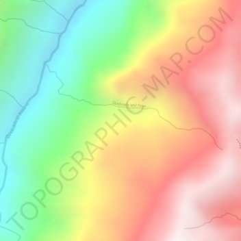 Mapa topográfico Lluvia, altitud, relieve