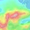Mapa topográfico Cerro Coronel, altitud, relieve