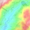 Mapa topográfico Outoreca, altitud, relieve