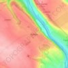 Mapa topográfico Кулівці, altitud, relieve