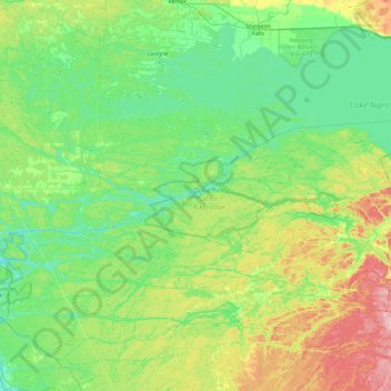 Mapa topográfico Bosworth Island, altitud, relieve