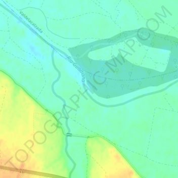 Mapa topográfico La Praya, altitud, relieve