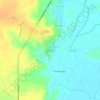 Mapa topográfico Becará, altitud, relieve