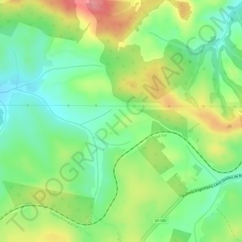 Mapa topográfico Bueno, altitud, relieve