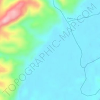 Mapa topográfico Buenos Aires, altitud, relieve