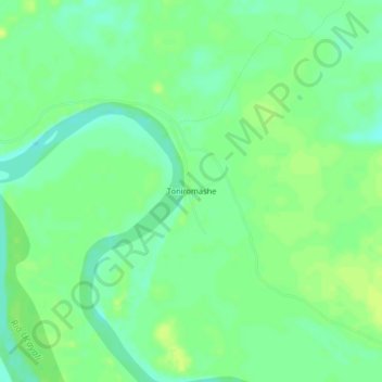 Mapa topográfico Toniromashe, altitud, relieve