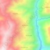 Mapa topográfico Millohuayco, altitud, relieve