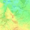 Mapa topográfico Uevekoven, altitud, relieve