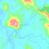 Mapa topográfico Keruak, altitud, relieve