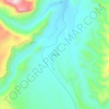 Mapa topográfico Chagua, altitud, relieve