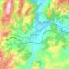 Mapa topográfico Grado, altitud, relieve