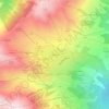 Mapa topográfico La Toussuire, altitud, relieve