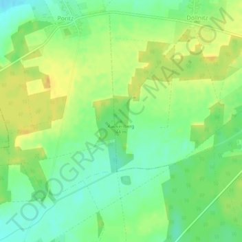 Mapa topográfico Kaukenberg, altitud, relieve