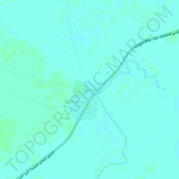 Mapa topográfico Naala, altitud, relieve