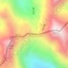 Mapa topográfico 蒋拉 - Kashong La, altitud, relieve