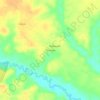 Mapa topográfico Parentins, altitud, relieve