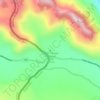 Mapa topográfico Cerro Tromen o Mamuil Malal, altitud, relieve