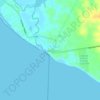 Mapa topográfico Data de Posorja, altitud, relieve