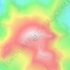 Mapa topográfico Volcán Lautaro, altitud, relieve