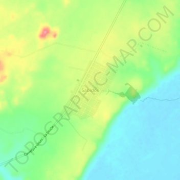 Mapa topográfico Sabidos, altitud, relieve