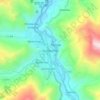 Mapa topográfico Quillabamba, altitud, relieve