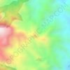 Mapa topográfico La Yerbabuena, altitud, relieve