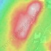 Mapa topográfico Red Mountain, altitud, relieve