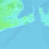 Mapa topográfico Southsea nudist beach, altitud, relieve