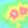 Mapa topográfico Uturuncu, altitud, relieve