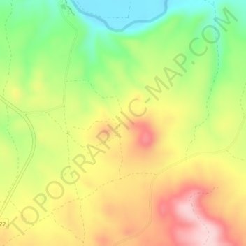 Mapa topográfico Platas, altitud, relieve