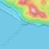 Mapa topográfico Point Mugu, altitud, relieve