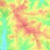 Mapa topográfico Woodruff, altitud, relieve