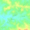 Mapa topográfico Pretinho, altitud, relieve