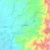 Mapa topográfico La Maná, altitud, relieve
