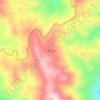 Mapa topográfico El Naranjo, altitud, relieve